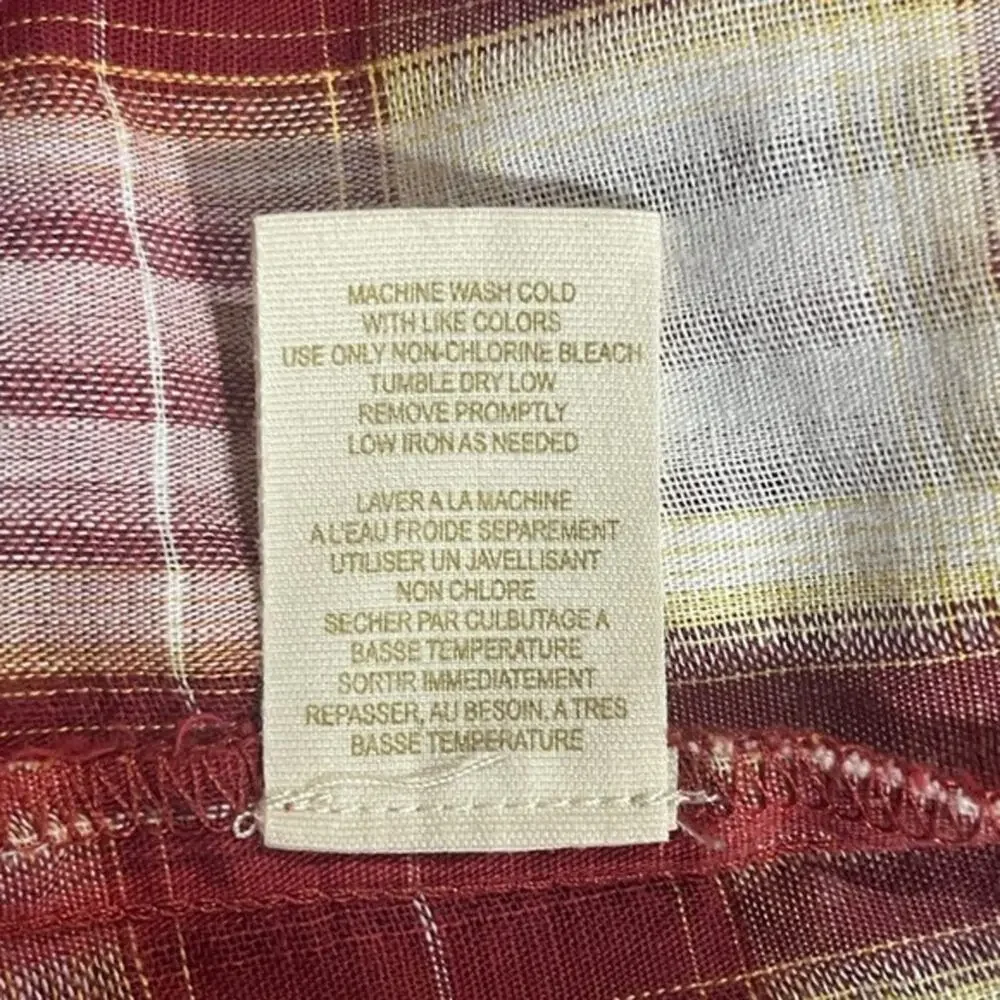 Free People Plaid Matador Tunic Top with Pockets 0